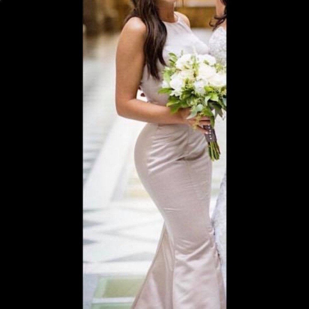 Bridesmaid dress—purchase at a Prom Dress Store